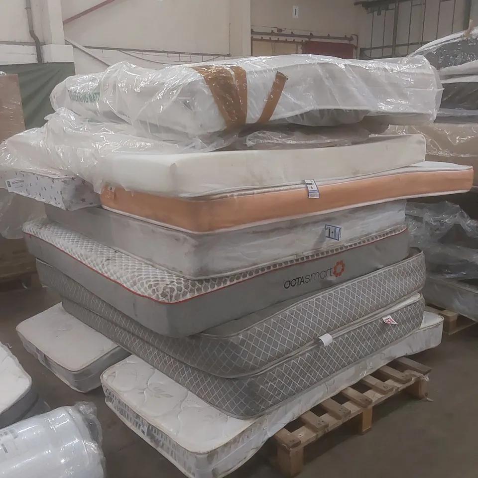 APPROX 10 X ASSORTED MATTRESSES. SIZES, BRANDS AND CONDITIONS VARY