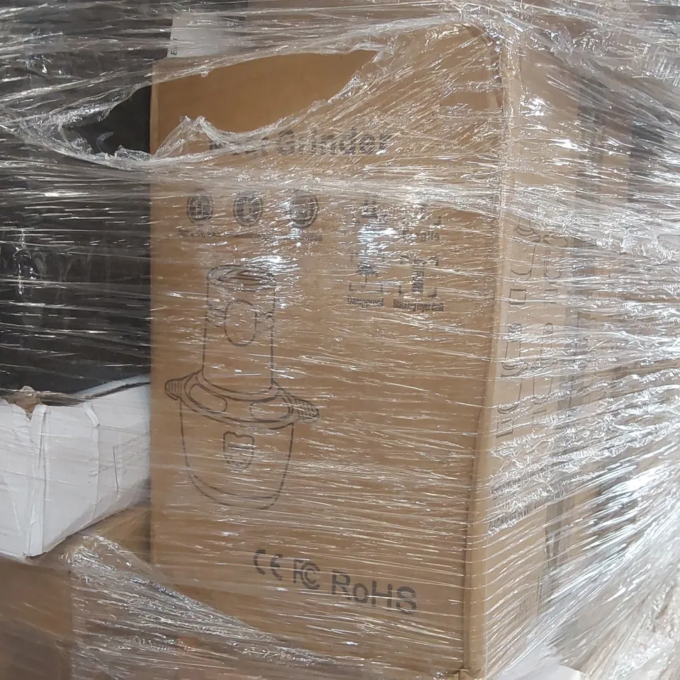 PALLET CONTAINING A LARGE ASSORTMENT OF CONSUMER PRODUCTS INCLUDING: MEAT GRINDER, ENTERAL FEEDING SYSTEM ECT