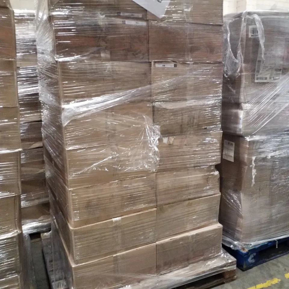 PALLET CONTAINING APPROXIMATELY 16 BOXED 341MM HANDLELSS CURVED DOORS IN CASHMERE GLOSS