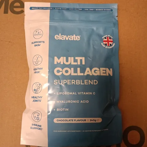 ELAVATE MULTI COLLAGEN SUPERBLEND – CHOCOLATE FLAVOUR, 240G