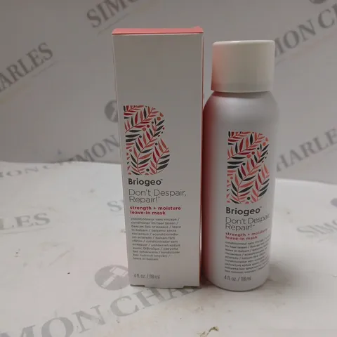 BOXED BRIOGEO DONT DESPAIR REPAIR STRENGTH + MOISTURE LEAVE-IN MASK (118ml)
