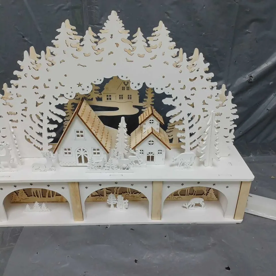 WHITE WOOD LIT VILLAGE SCENE RRP £34.99