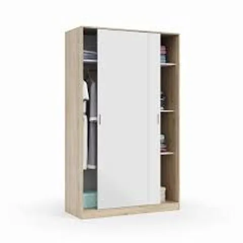 BOXED CASONJA 2 DOOR SLIDING WARDROBE (2 BOXES)