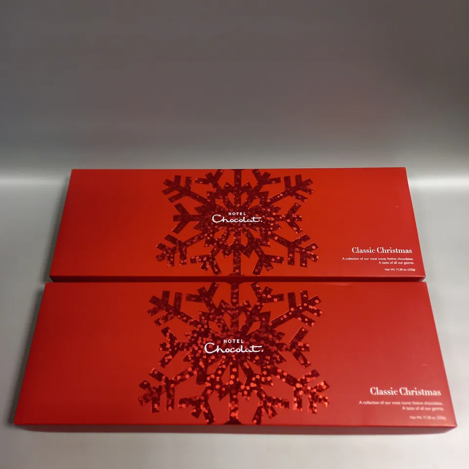2 X BOXED SEALED HOTEL CHOCOLAT CLASSIC CHRISTMAS CHOCOLATE SELECTIONS