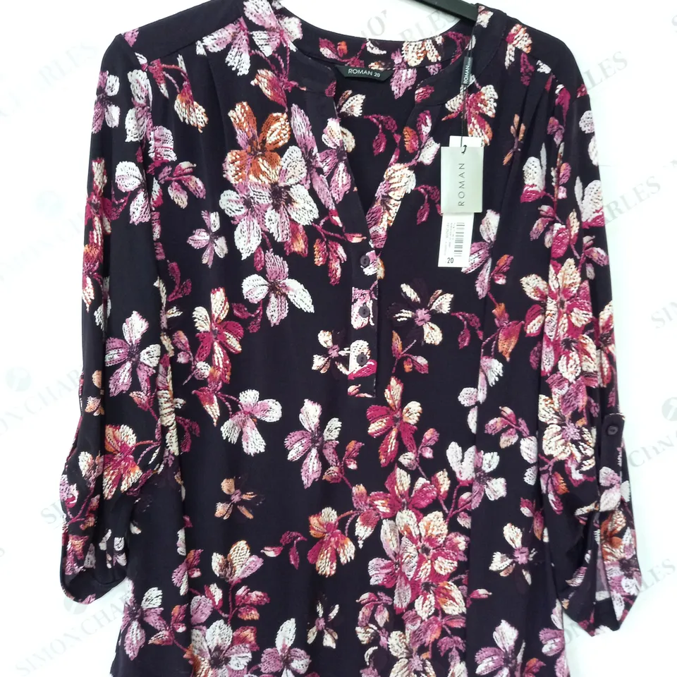 ROMAN FLORAL PRINTED SHIRT - 20