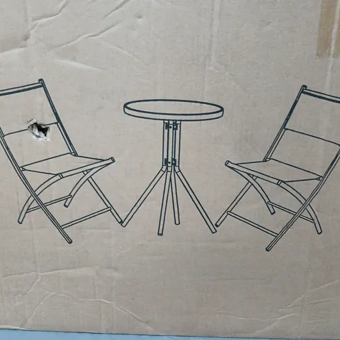 BOXED HAWAII 3 PIECE BISTRO SET - BLUE (1 BOX)