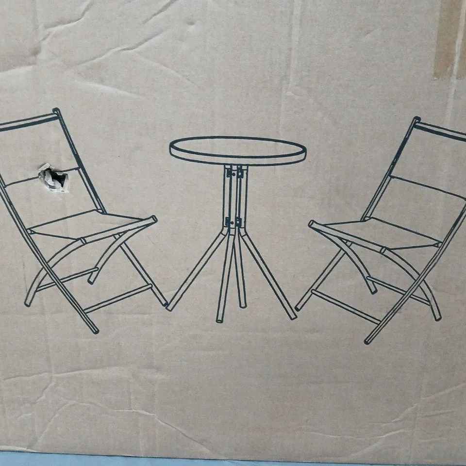 BOXED HAWAII 3 PIECE BISTRO SET - BLUE (1 BOX)