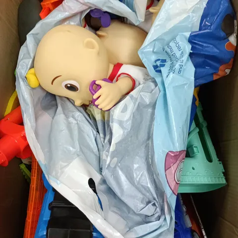 BOX OF APPROXIMATELY 8 TOYS 