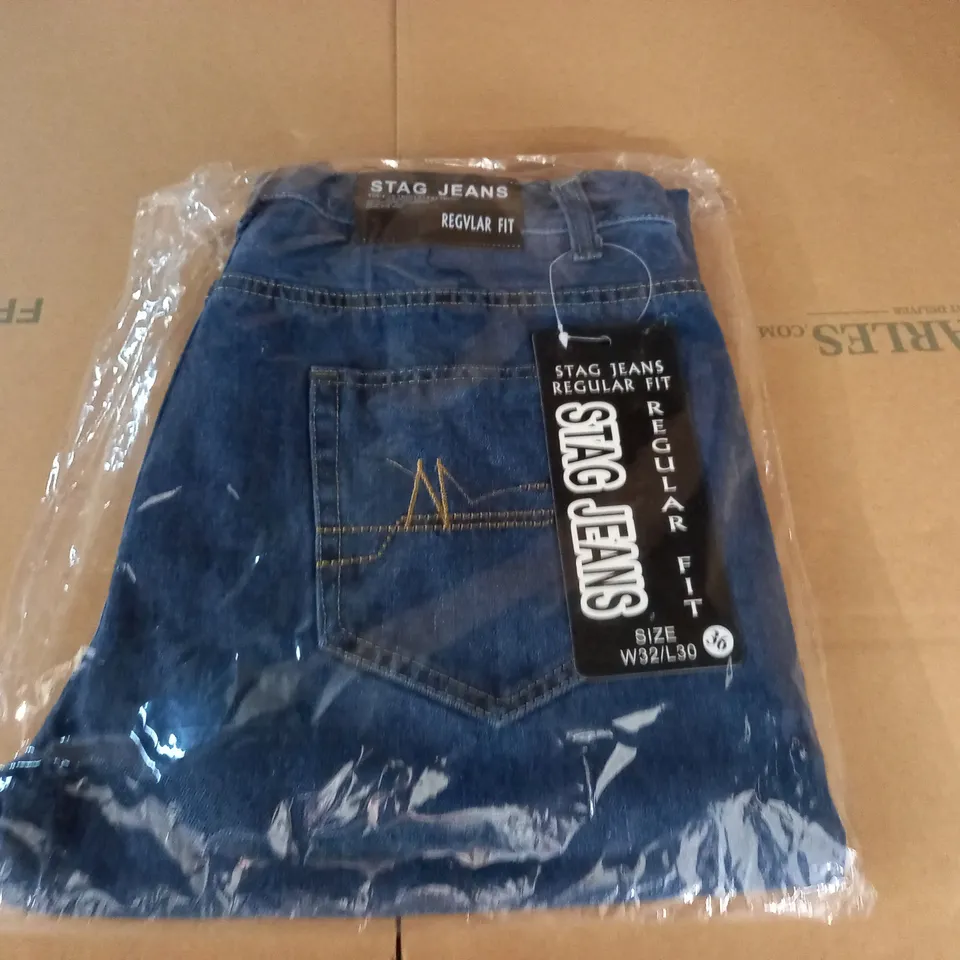 BAGGED STAG REGULAR JEANS - W32/L30