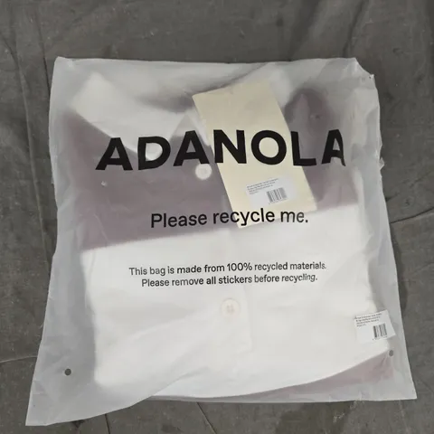 BAGGED ADANOLA STRIPE OVERSIZED HENLEY SWEATSHIRT IN BURGUNDY/MARSHMALLOW SIZE SMALL