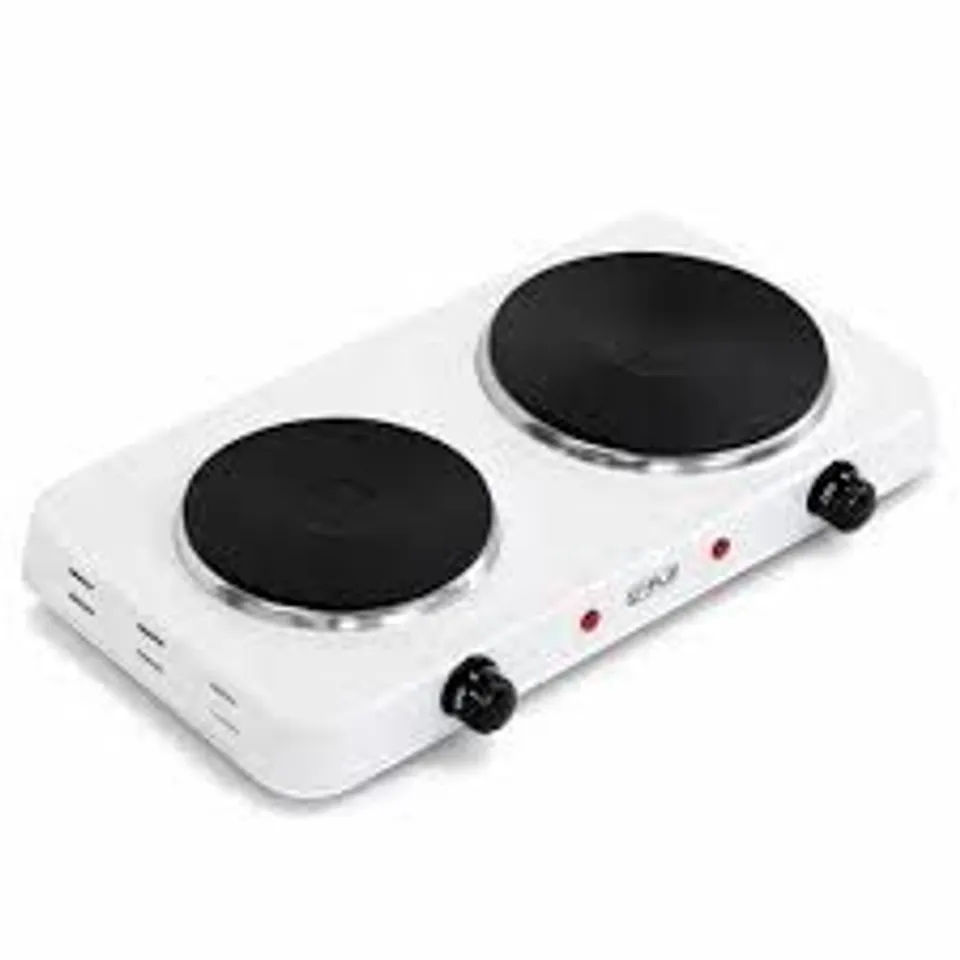 BOXED 2.5KW ELECTRIC PORTABLE KITCHEN DOUBLE HOT PLATE