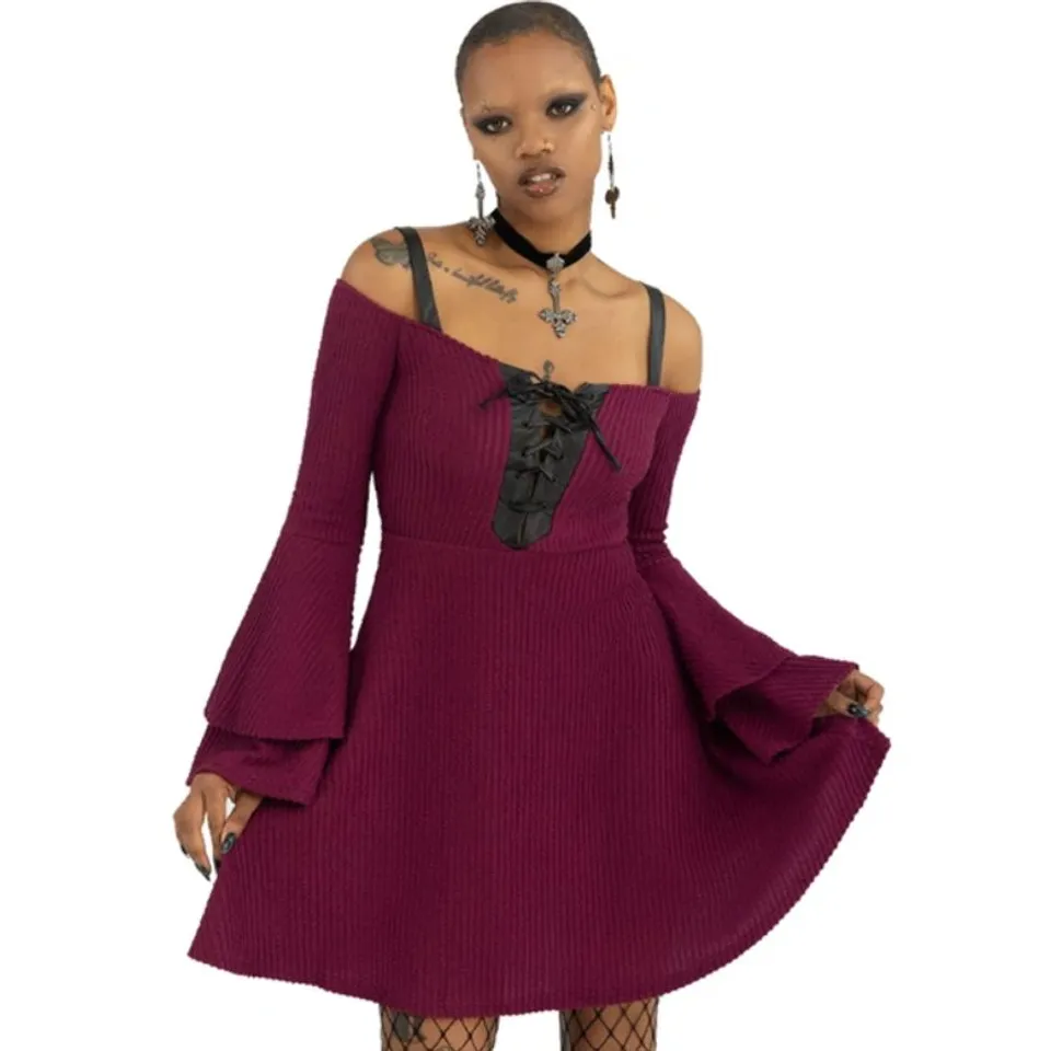 BRAND NEW KILLSTAR - DARK MYTH - RED WOMEN'S DRESS SIZE XS