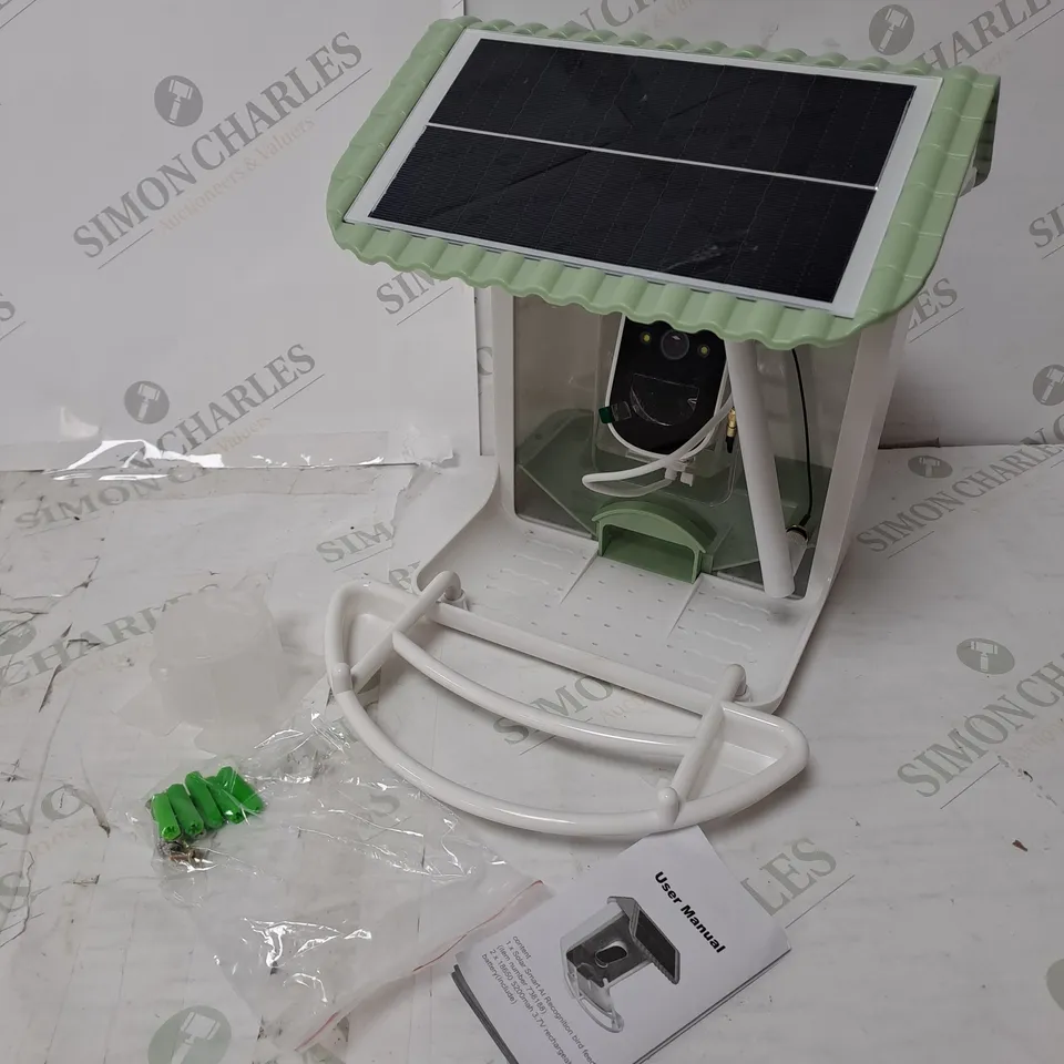 SOLAR SMART AI RECOGNITION BIRD FEEDER WITH VIDEO CAMERA
