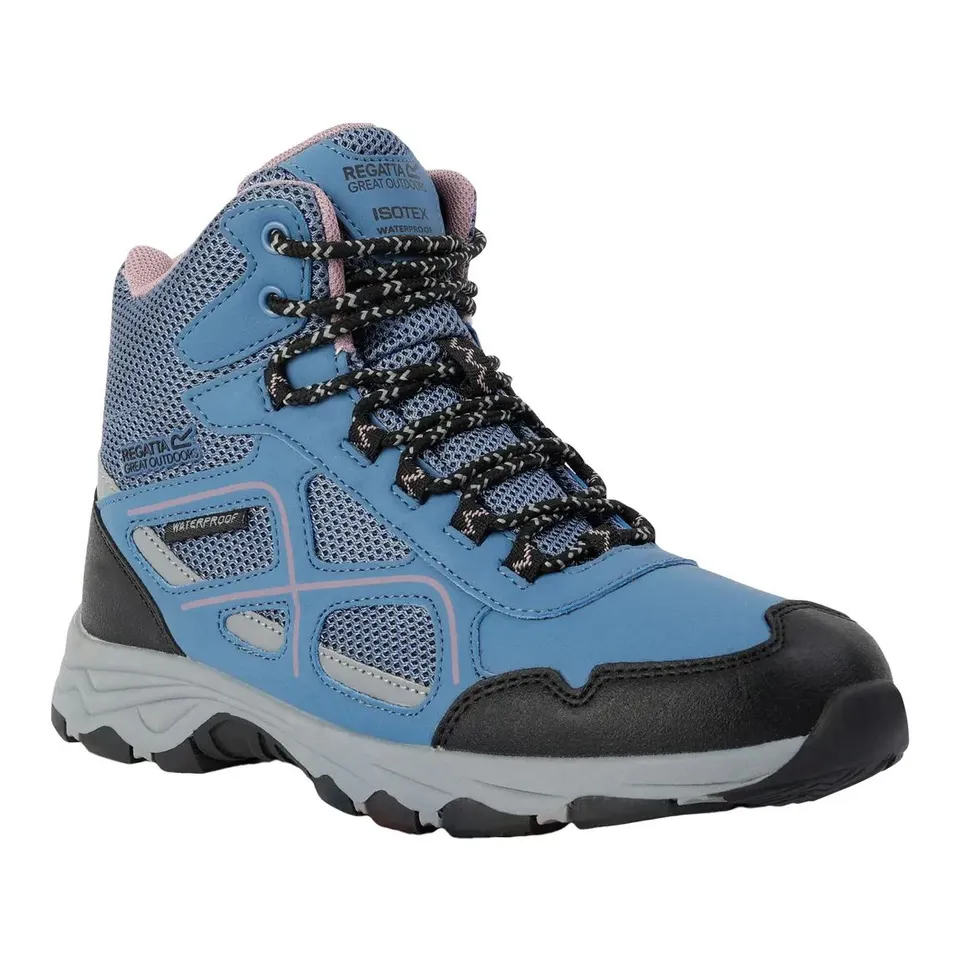 BRAND NEW REGATTA LADY VENDEAVOUR WALKING BOOTS IN CORONET BLUE/TOADTOOL SIZE UK 3