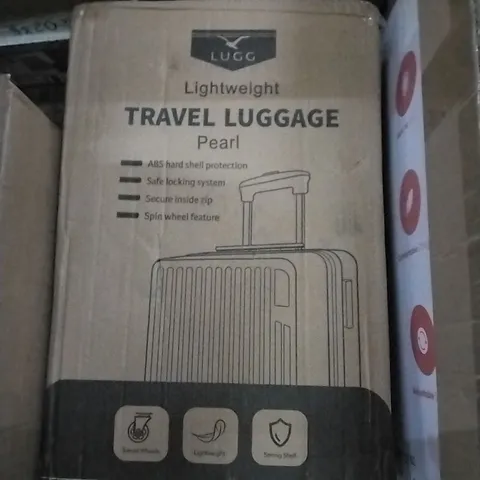 BOXED LUGG LIGHTWEIGHT TRAVEL LUGGAGE CASE - PEARL