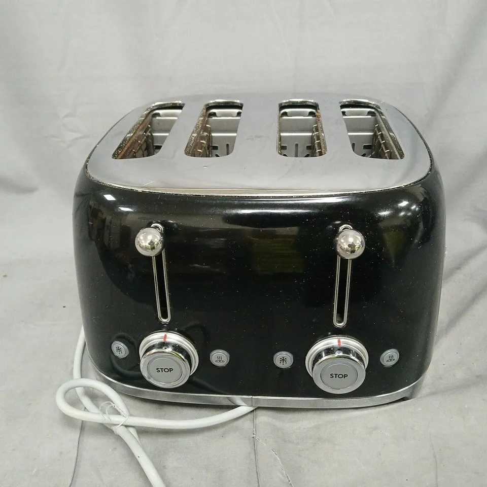 SMEG 50'S STYLE 4-SLICE TOASTER - BLACK