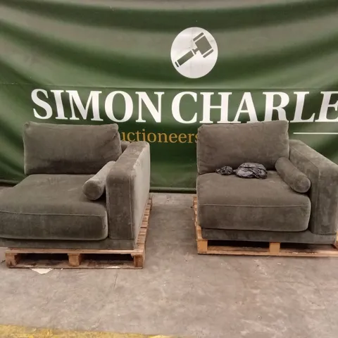 2 x DANETTI GREEN SOFA PARTS