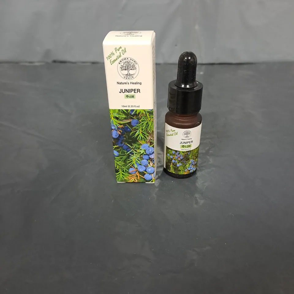 BOX OF 54 NATURE'S HEALING AROMA NAMU JUNIPER ESSENTIAL OIL 10ML