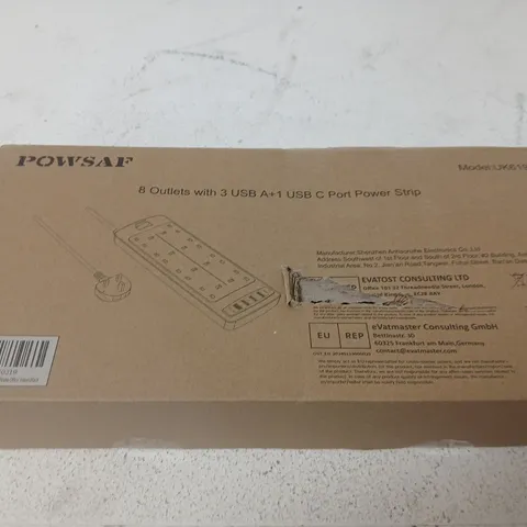 BOXED 8-OUTLET POWER STRIP WITH USB PORTS – MODEL UK118 (BOXED)
