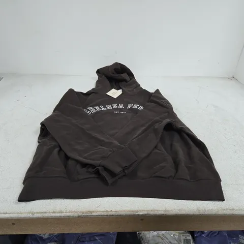 CHELSEA PEERS BROWN HOODIES UK MEDIUM/12 TAGGED