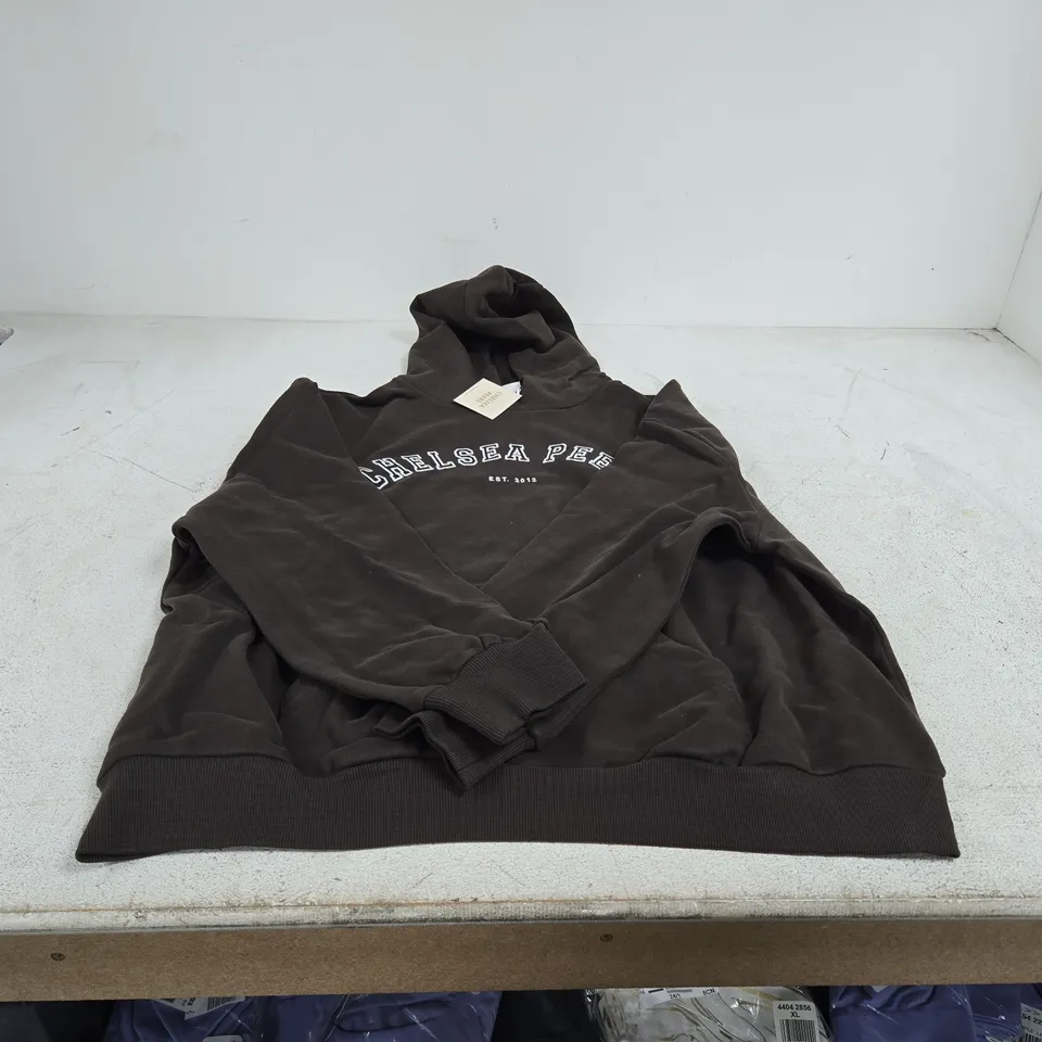 CHELSEA PEERS BROWN HOODIES UK MEDIUM/12 TAGGED