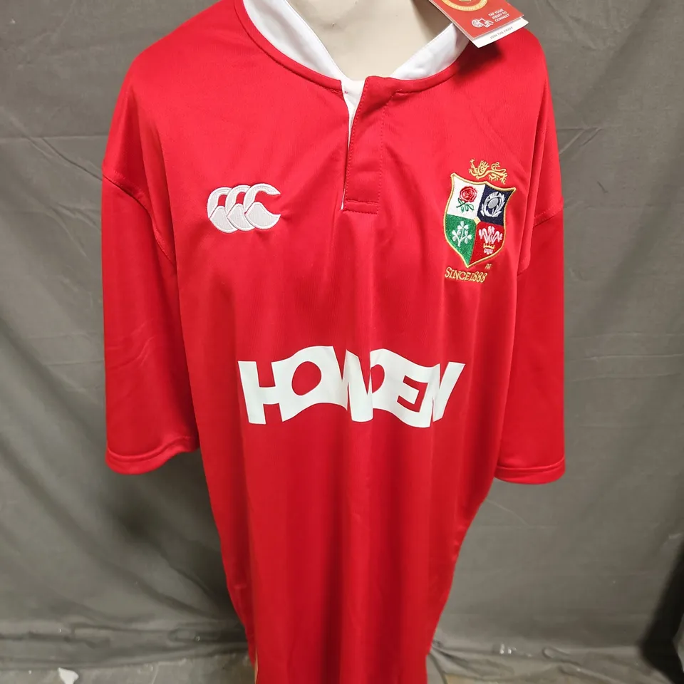 CANTERBURY MENS JERSEY IN RED SIZE 5XL