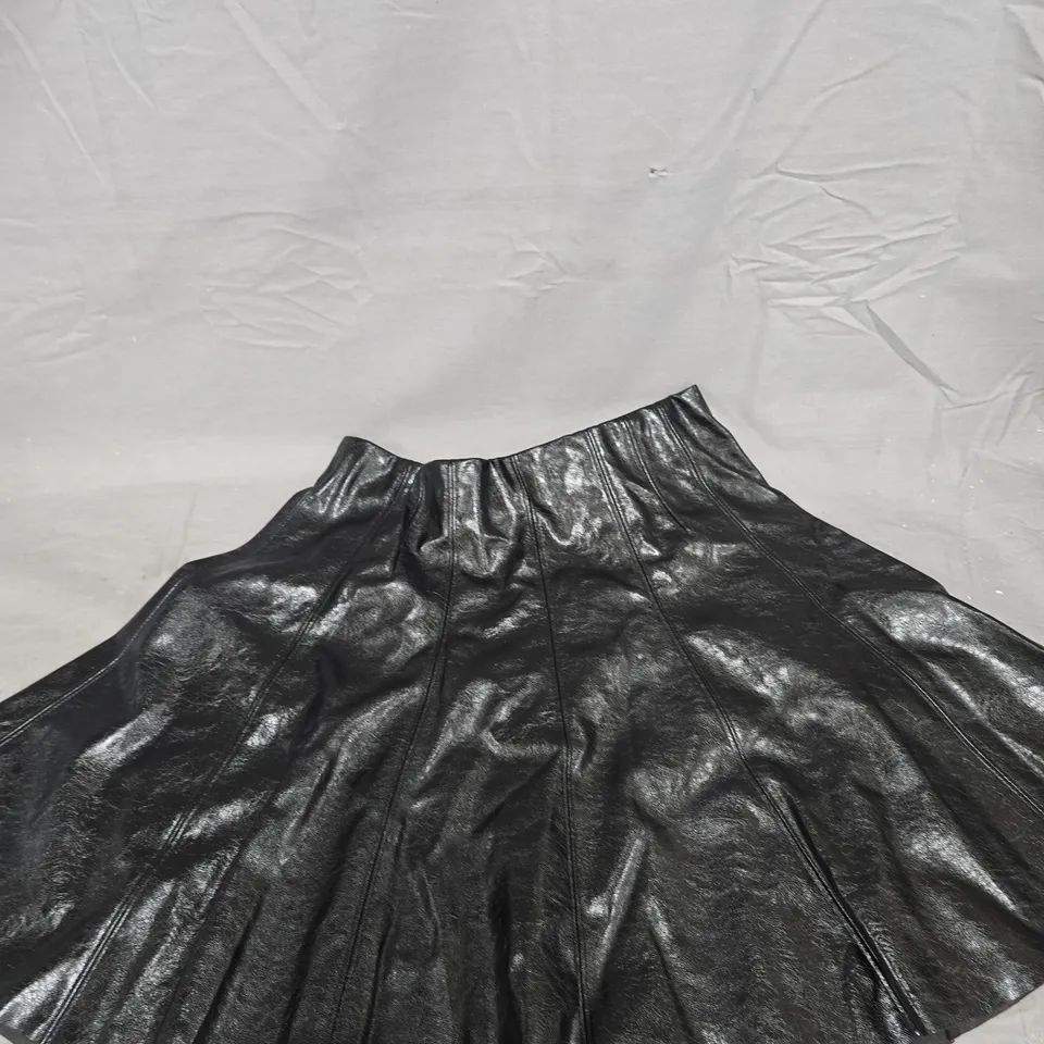 FRIENDS LIKE THESE PU MINI SKIRT - BLACK SIZE 8