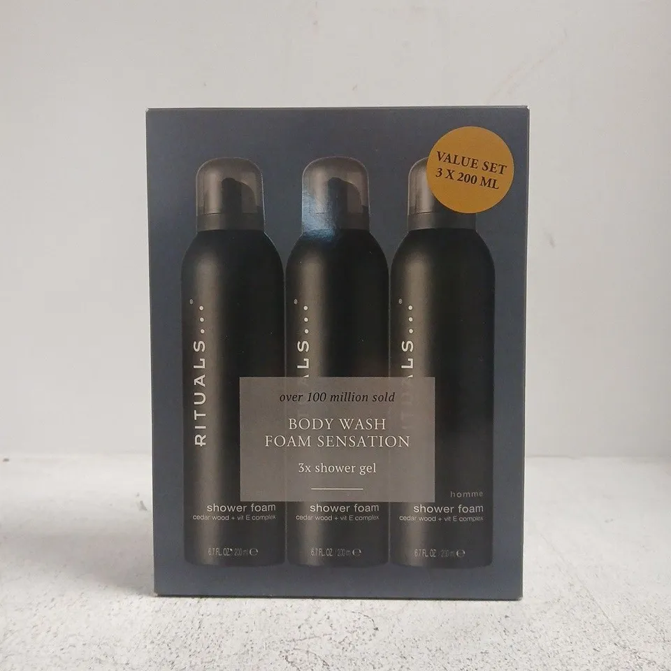 RITUALS BODY WASH FOAM SENSATION 3X SHOWER GEL SET