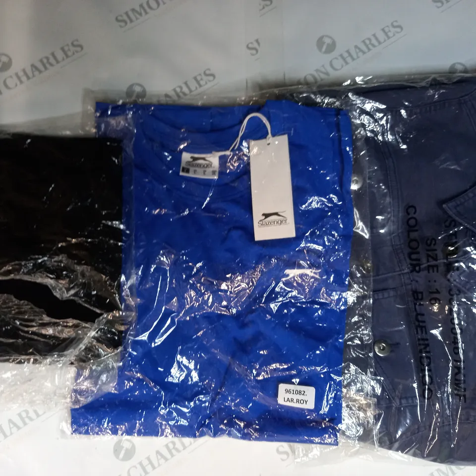 APPROXIMATELY 5 ASSORTED CLOTHING ITEMS IN VARIOUS STYLES AND SIZES