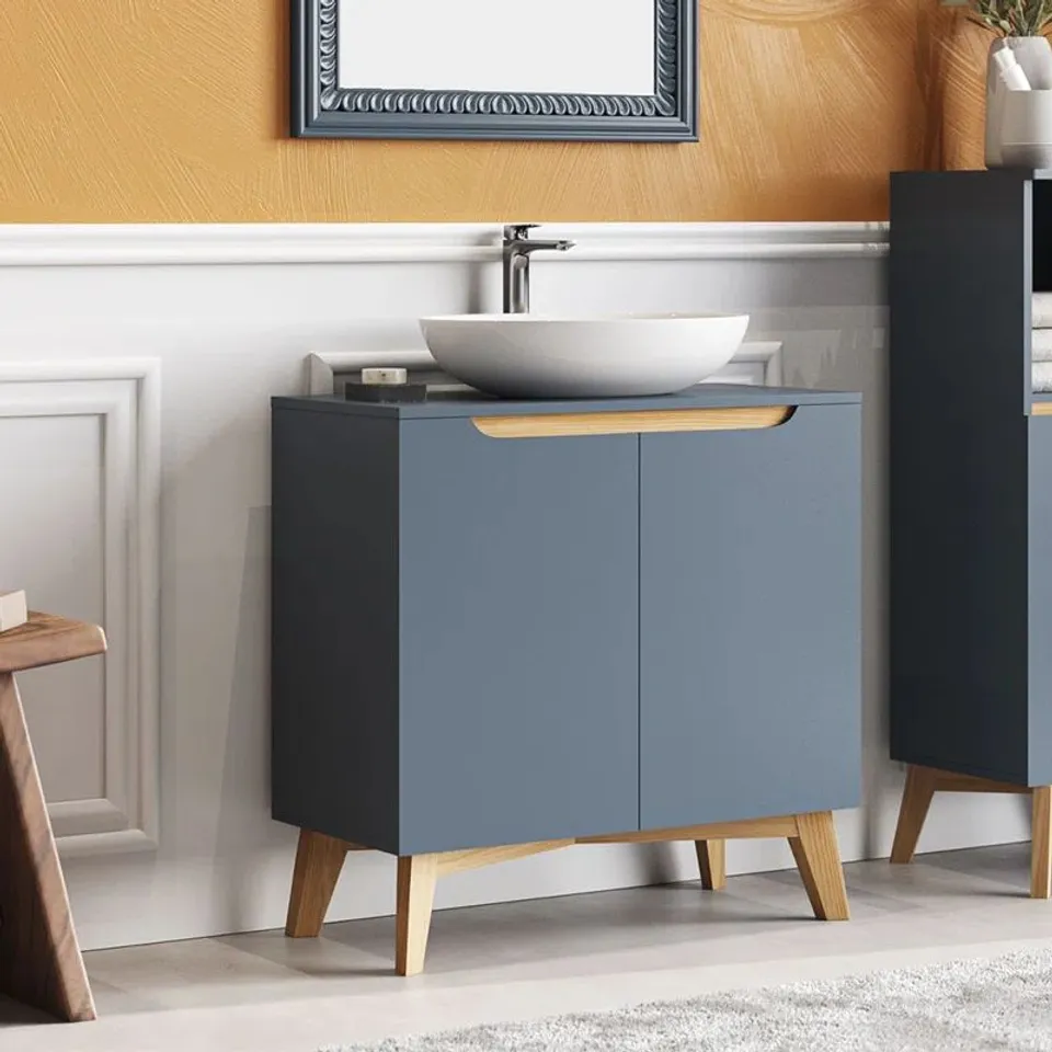 BOXED FREESTANDING UNDER SINK STORAGE CABINET (1 BOX)