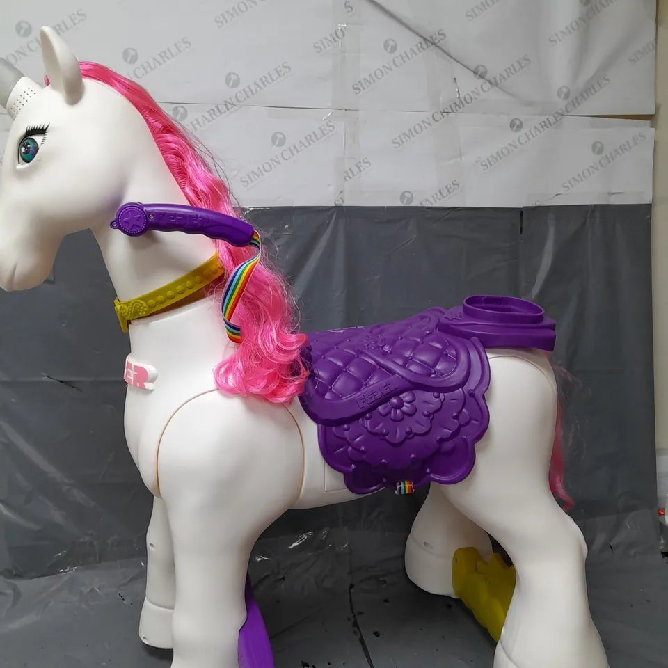 BOXED FEBER MY LOVELY UNICORN RIDE-ON - COLLECTION ONLY