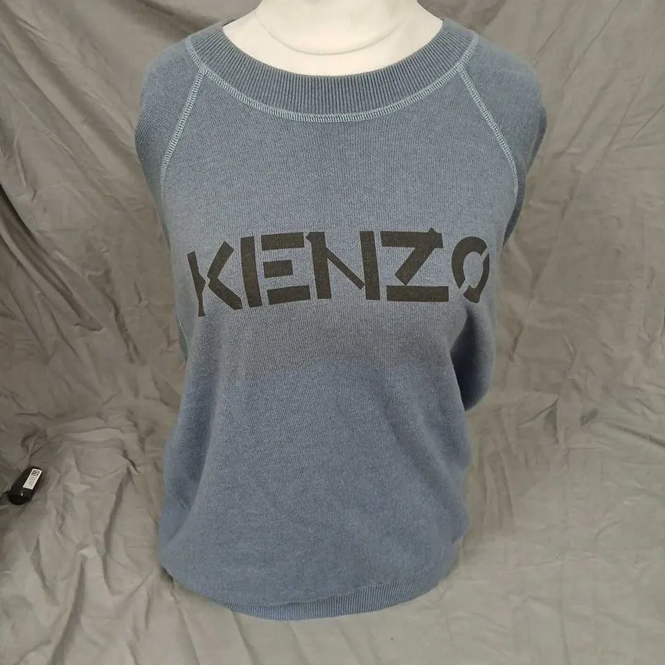 KENZO GARMENT-DYED SWEATSHIRT – GREY – SIZE S