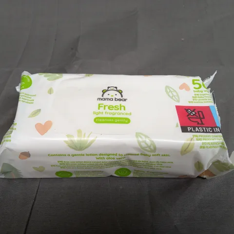 BOX OF APPROXIMATELY 18 PACKETS OF MAMA BEAR BABY WIPES