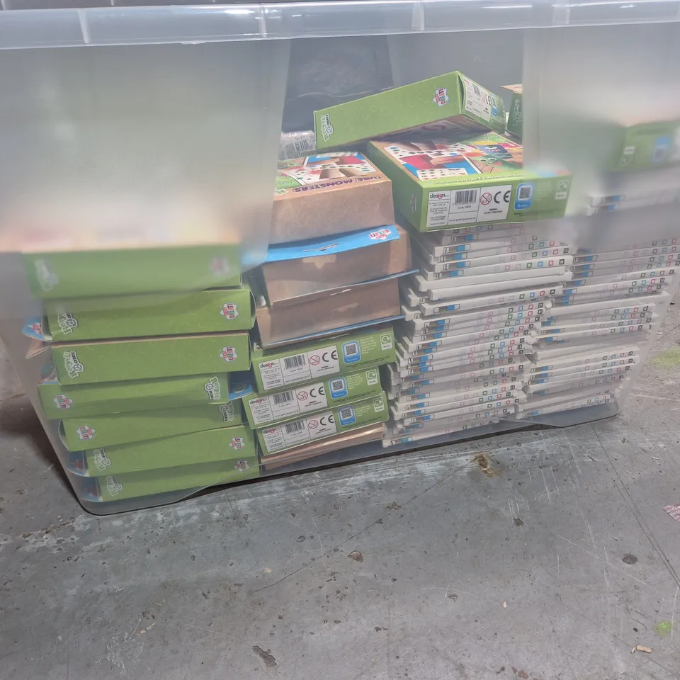 large quantity of assorted party games and activities to include snake & ladders, naughty card game and lcd writing tablets