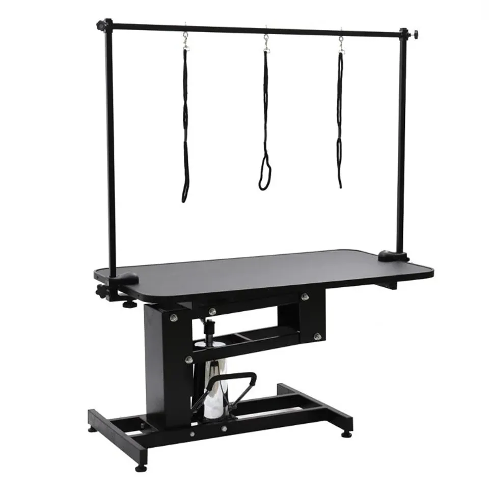 BOXED NIAGARA 260CM H X 110CM W X 61CM D METAL ADJUSTABLE HYDRAULIC GROOMING TABLE (2 BOXES)