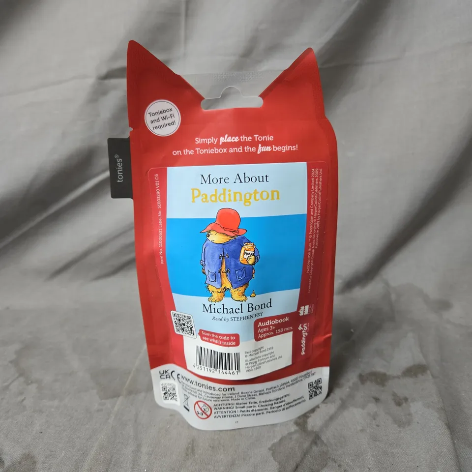 TONIES AUDIO CHARACTER – MORE ABOUT PADDINGTON FOR TONIEBOX (AGES 3+)