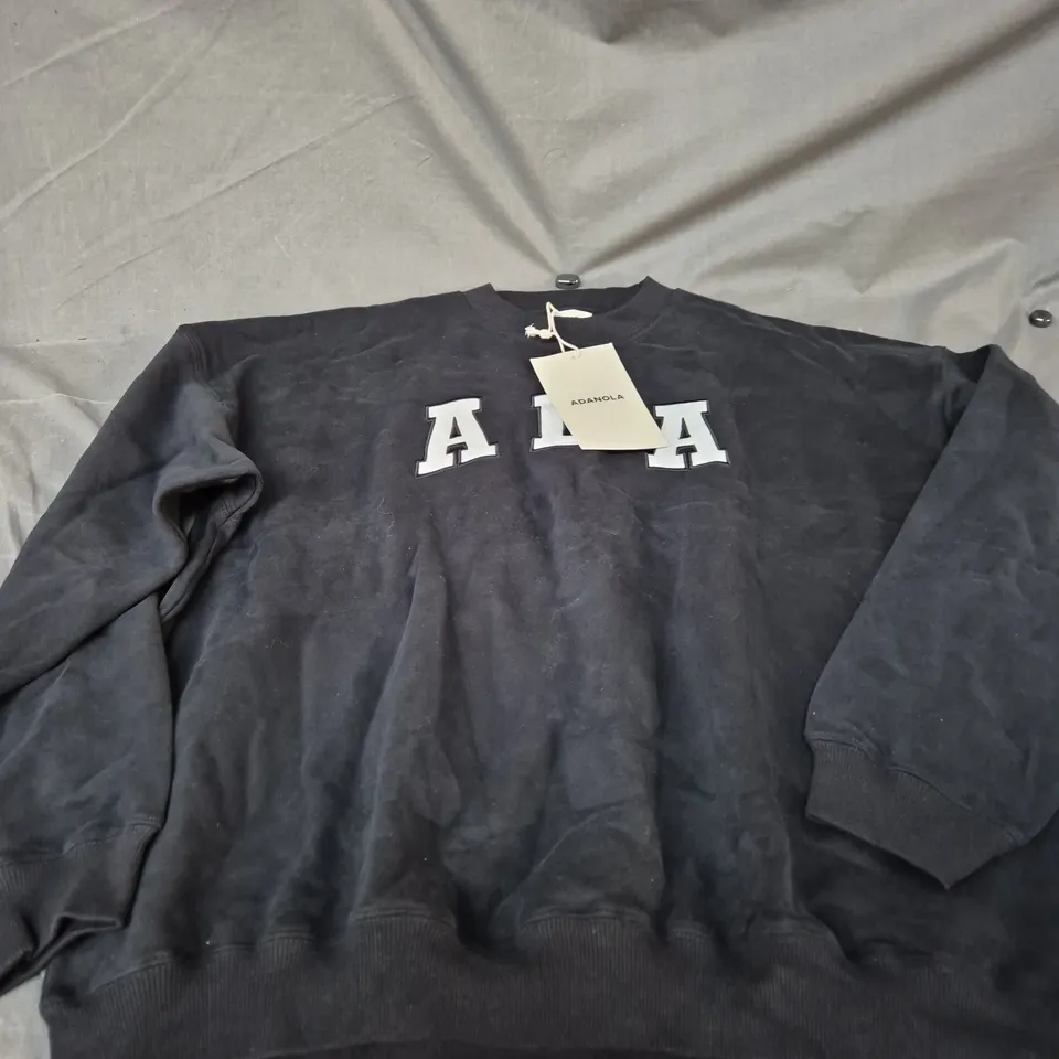 ADANOLA OVERSIZED SWEATSHIRT – BLACK, XL