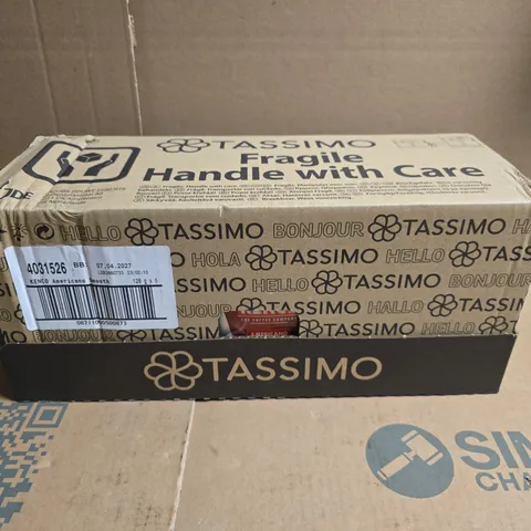 BOXED TASSIMO KENCO AMERICANO SMOOTH COFFEE PODS X16 (PACK OF 5, TOTAL 80 DRINKS) 