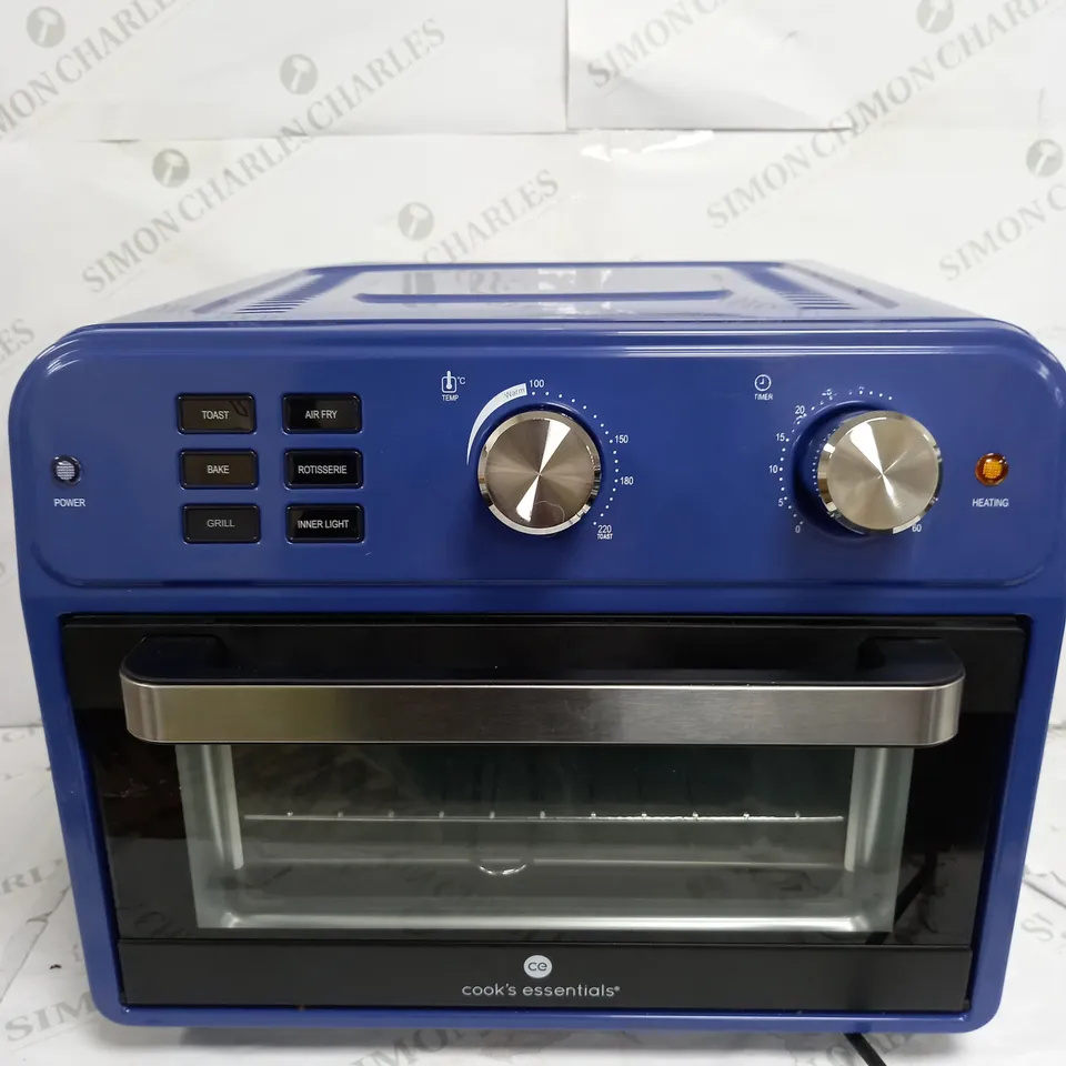 COOK'S ESSENTIAL 21-LITRE AIRFRYER OVEN IN BLUE 