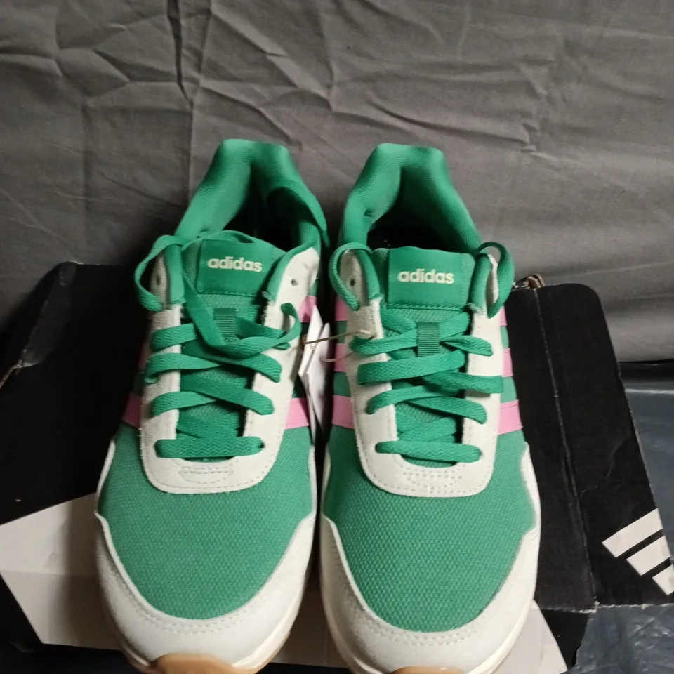 BOXED PAIR OF ADIDAS TRAINERS - UK SIZE 7