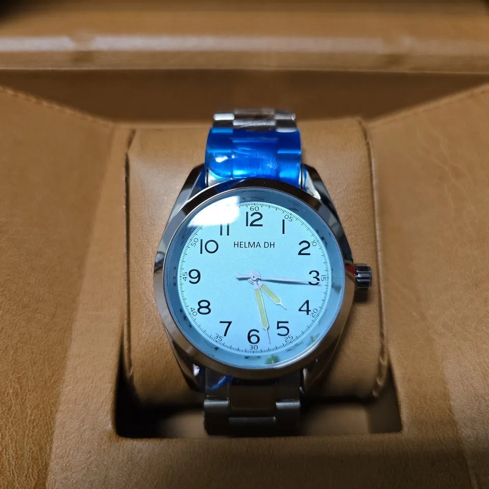 ELMHA DH WATCH –  STAINLESS STEEL STRAP – 3ATM WATER RESISTANT – LUXURY GIFT BOX INCLUDED
