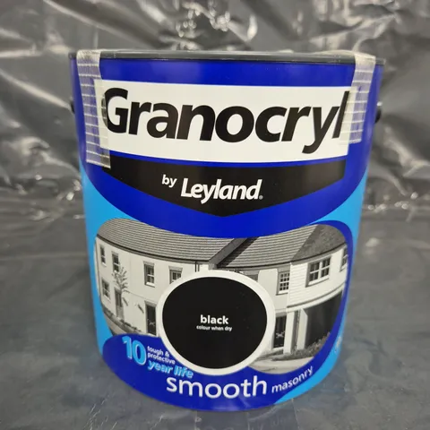GRANOCRY BY LEYLAND MASONRY SMOOTH PAINT - BLACK (2.5L)