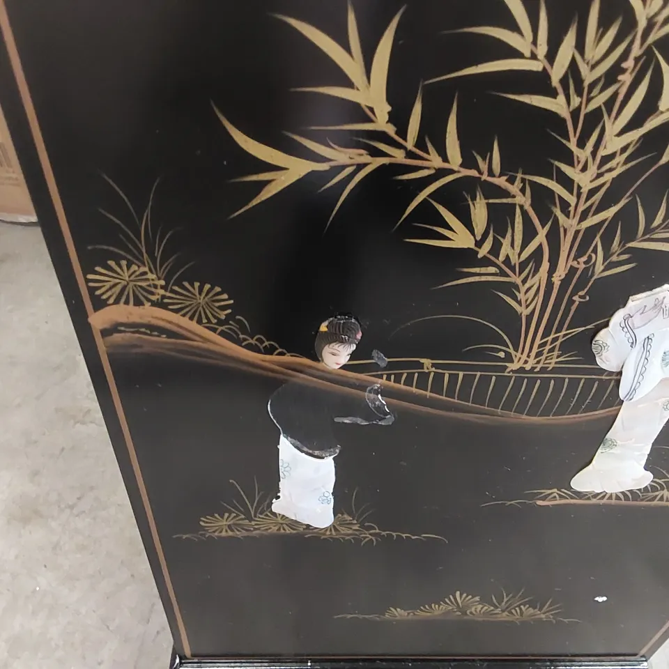 MOTHER OF PEARL BOW FRONT ORIENTAL CHINESE SIDEBOARD