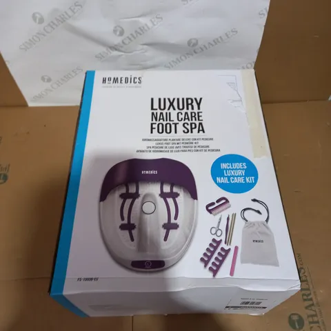 BOXED HOMEDICS LUXURY NAIL CARE FOOT SPA