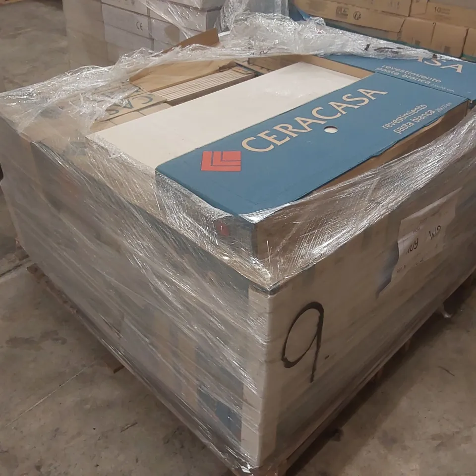 PALLET CONTAINING APPROXIMATELY 29x BOXES OF 8pcs CERACASA 25 x 73CM TILES