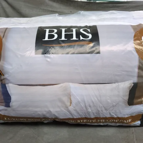 BHIS LUXURY NON-ALLERGENIC STRIPE PILLOW PAIR