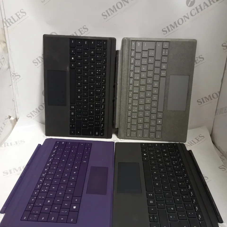 BOX OF APPROX 10 ASSORTED MICROSOFT SRFACE KEYBOARD ATTACHMENT. 