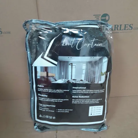 SOLID BLACKOUT CURTAINS - 66X72 INCH