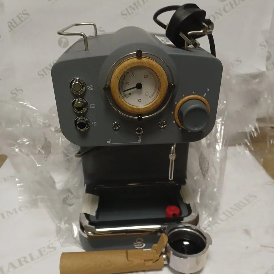 SWAN ESPRESSO COFFEE MAKER - GREY