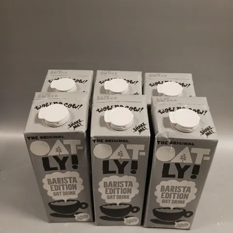 6 X SEALED OAT-LY! BARISTA EDITION OAT DRINKS - 6 X 1L